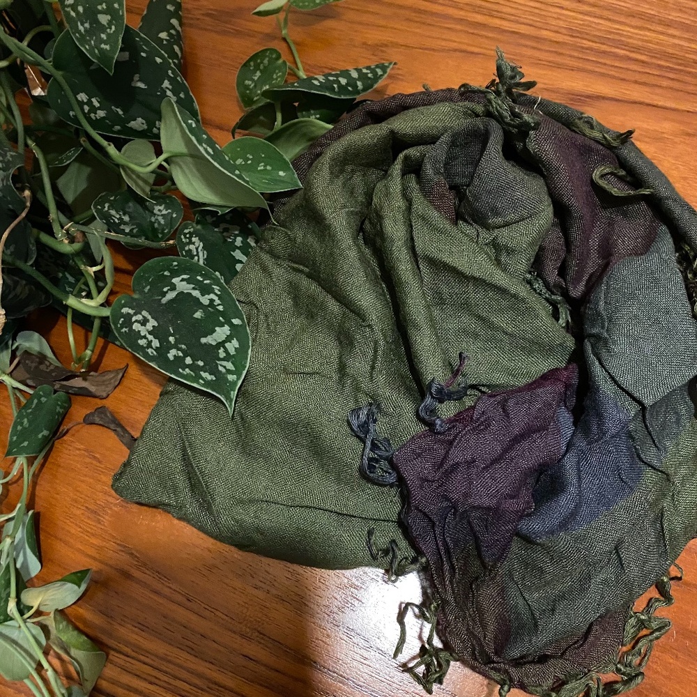 Beautiful Plaid Scarf / Shawl